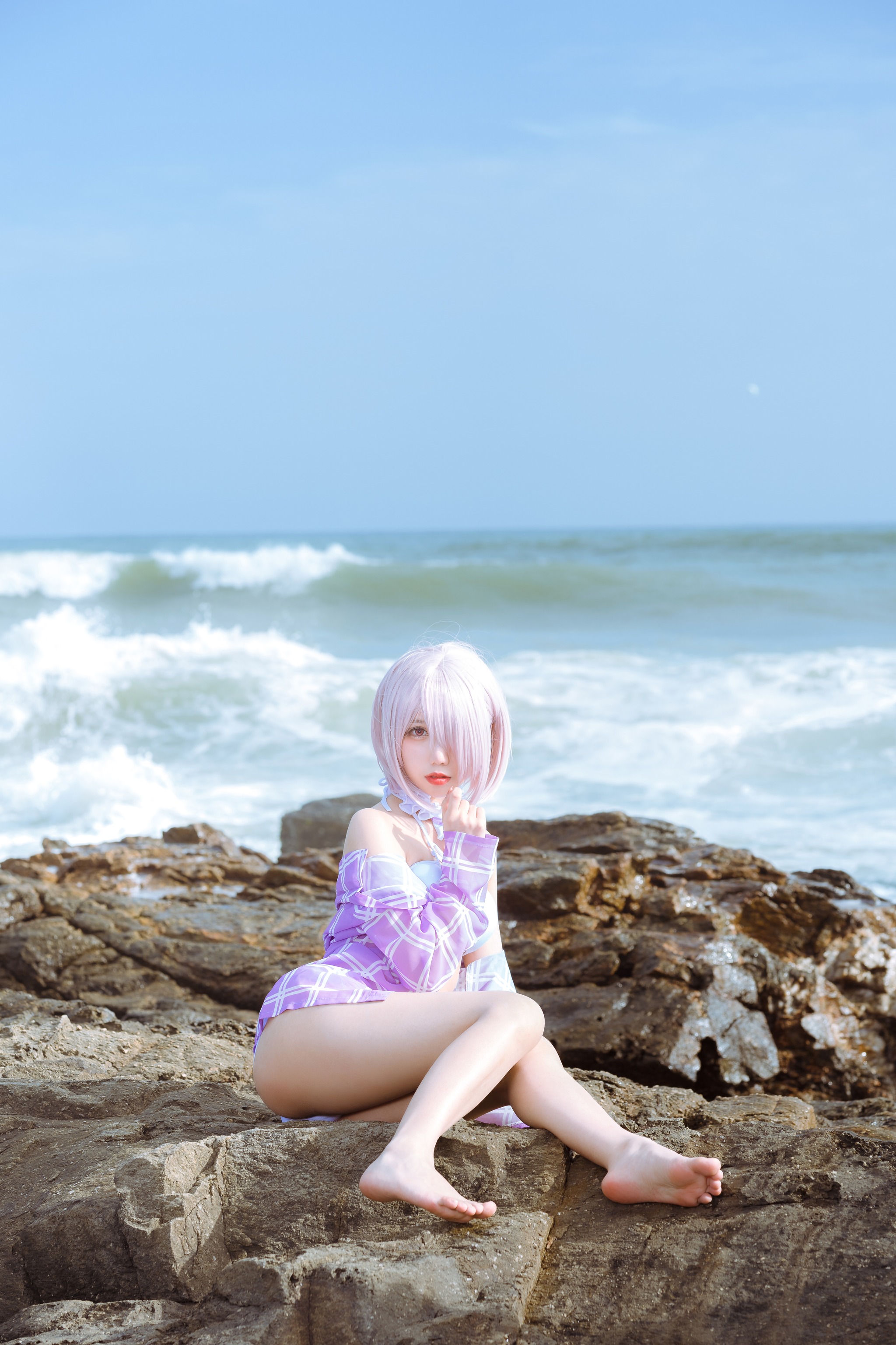 图片[1]-果咩酱w – NO.018 海边玛修 [35P]-XikXak
